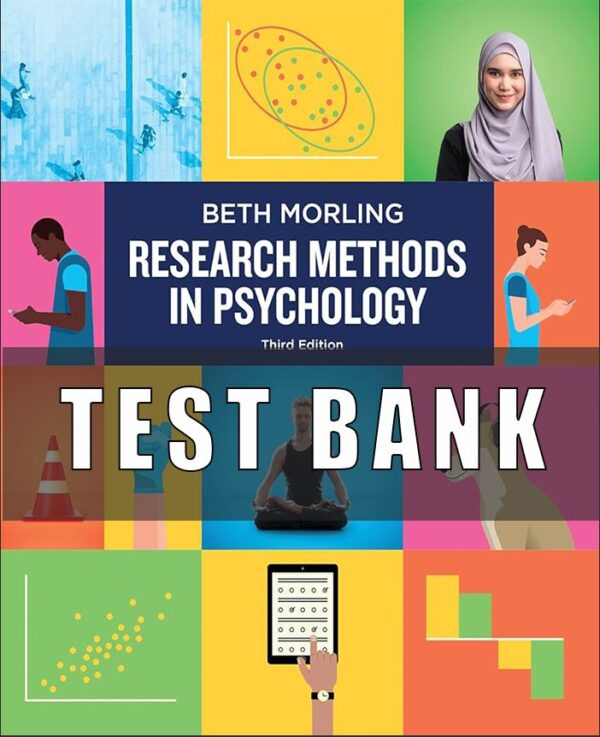 Test Bank for Research Methods in Psychology Evaluating a World of Information 3rd Edition Morling