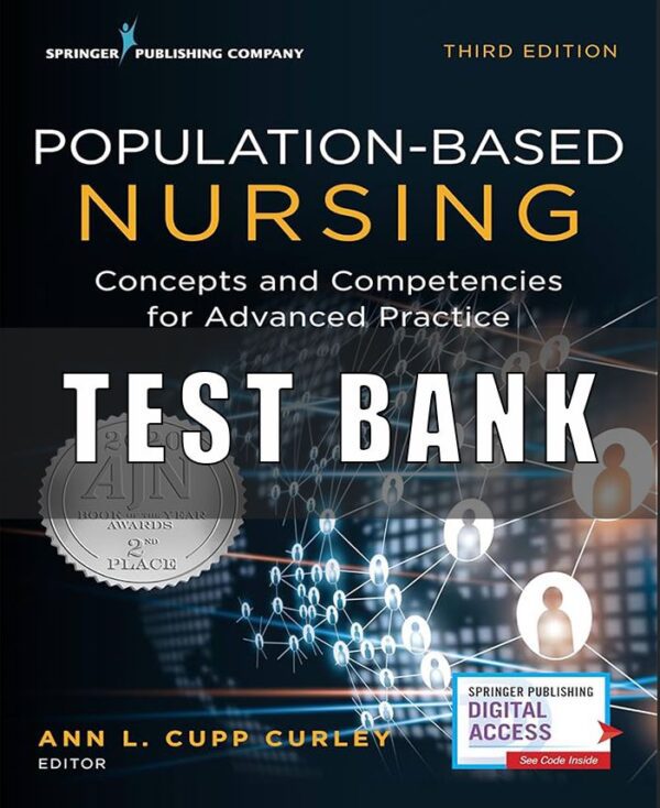 Test bank for Population-Based Nursing Concepts and Competencies for Advanced Practice 3rd Edition