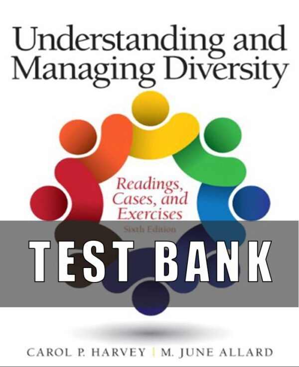 Test Bank For Understanding Managing Diversity 6th Edition Harvey Allard